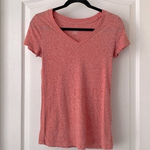Mossimo Orange heathered v-neck shirt size XS